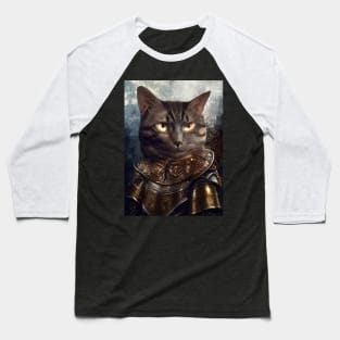 Armored knight cat Baseball T-Shirt